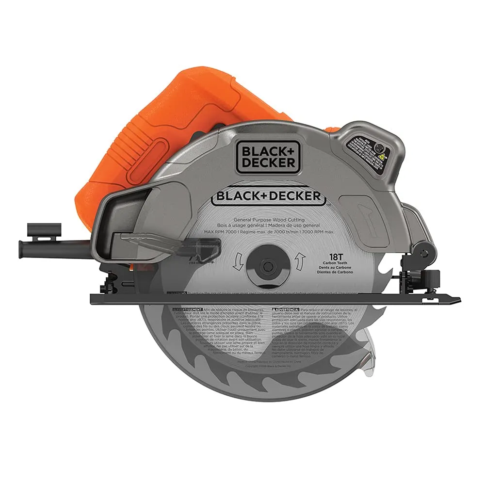 BLACK+DECKER 7-1/4-Inch Circular Saw with Laser, 13-Amp - Lightweight Design, Powerful Motor