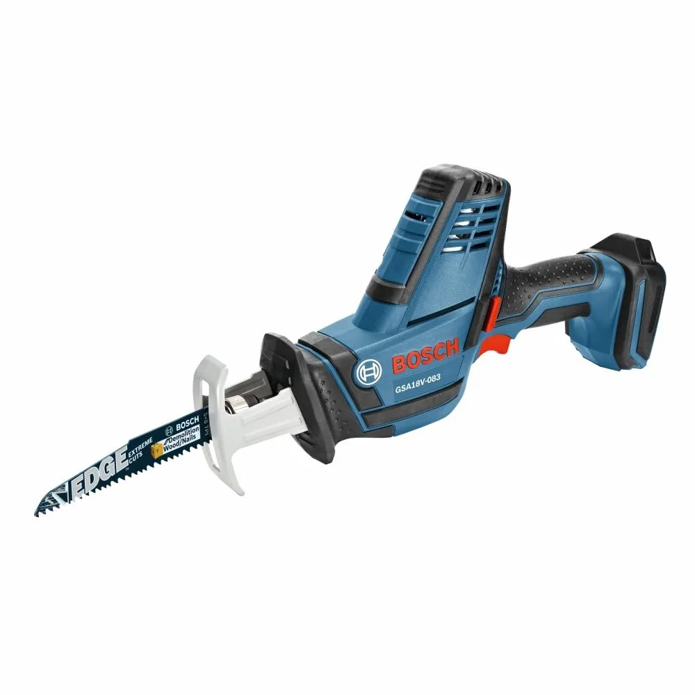 BOSCH GSA18V-083B 18V Compact Reciprocating Saw - Lightweight, Ergonomic, Tool-less Design