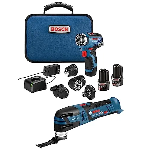 BOSCH GXL12V-270B22 12V Max 2-Tool Combo Kit with Chameleon Drill/Driver & Starlock Multi-Tool