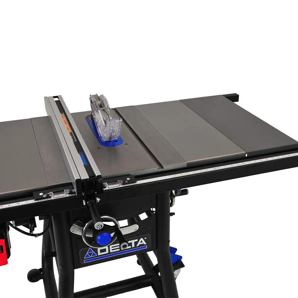 Delta 36-5100T2 Contractor Table Saw with 30' Rip Capacity & Steel Extension Wings