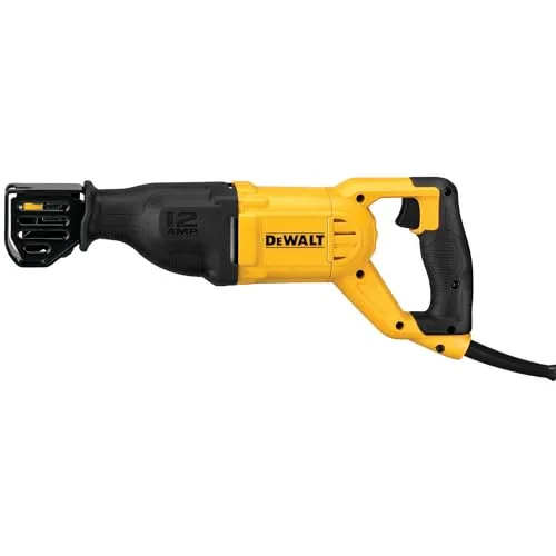 DEWALT 12 Amp Reciprocating Saw, 2900 RPM, 4-Position Blade Clamp, Variable Speed Trigger