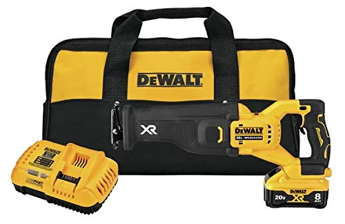 DEWALT 20V MAX XR Reciprocating Saw Kit with Power Detect Tool Technology, DCS368W1