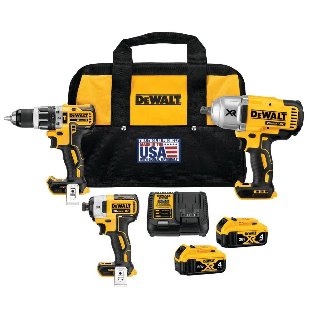 DeWalt 3 Piece Combo Kit - Powerful Tools for Every DIY Project