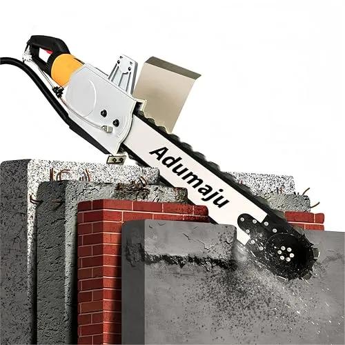 Electric Concrete Saw 8800W with Water Fed Dust Suppression, 13.77' Depth, Ergonomic Design