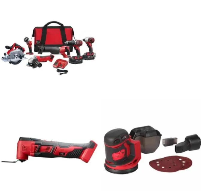 Milwaukee 2696-26 M18 6-Tool Combo Kit with 2626-20 Multi-Tool & Sander for Professionals