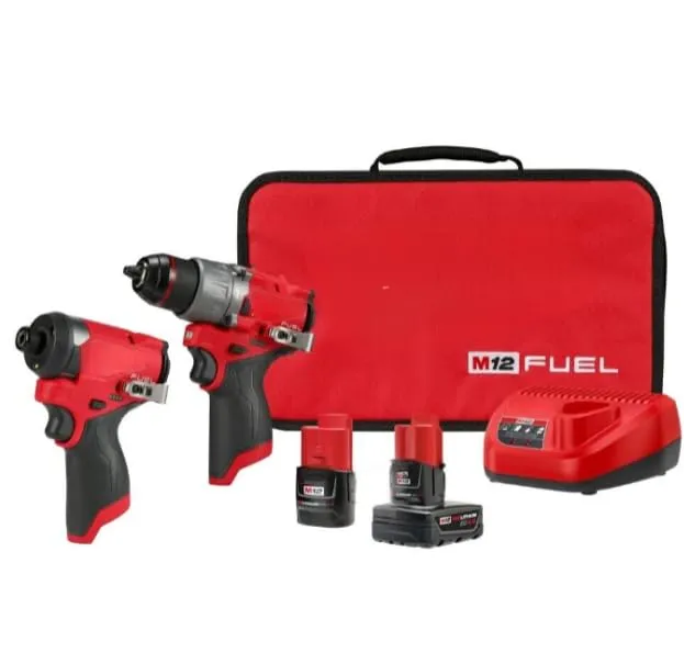 Milwaukee 3497-22 M12 FUEL 12V 2-Tool Combo Kit with Hammer Drill & Impact Driver