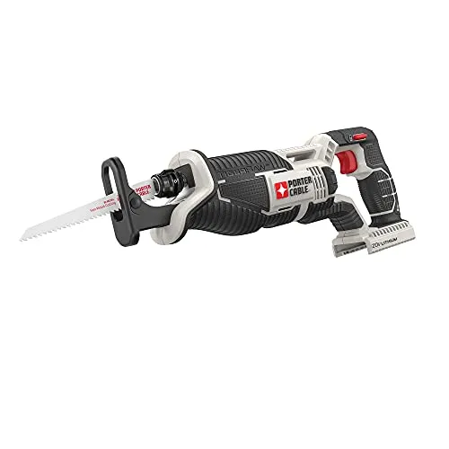 PORTER-CABLE 20V MAX Reciprocating Saw PCC670B, Compact Design, Tool-Free Blade Release, 14.5-Inch