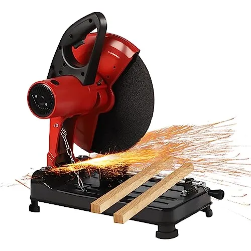 Xuthusman 14' 2200W Electric Abrasive Chop Saw with Adjustable Angle and Ergonomic Design